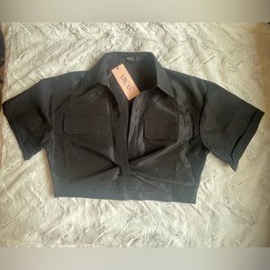 Micas Crop Top XS Black ⚡️NWT 🏷️